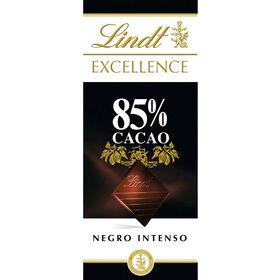 Tablete De Chocolate Excellence 85% Cacau Lindt 100 gr