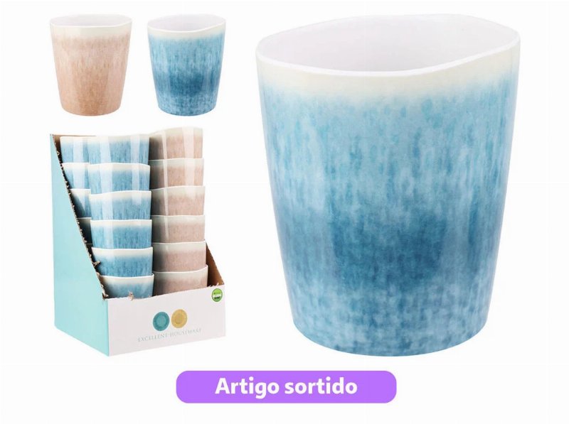 Copo Melamina Eh 9Xh10.5Cm 450 ml Cores Sortidas