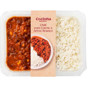 Chili Com Carne E Arroz Branco Cozinha Continente 350 gr
