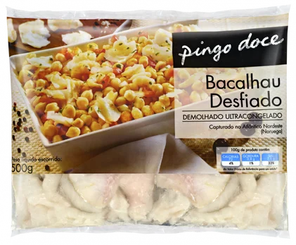 Bacalhau Desfiado Congelado Pingo Doce 0.5Kg