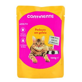 Comida Húmida Para Gato Adulto Pedaços Em Molho Vaca E Peru Continente 100 g
