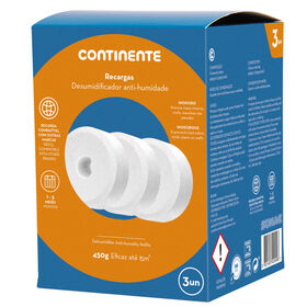 Recargas Desumidificador Inodoras Continente 450 gr (3 Un)