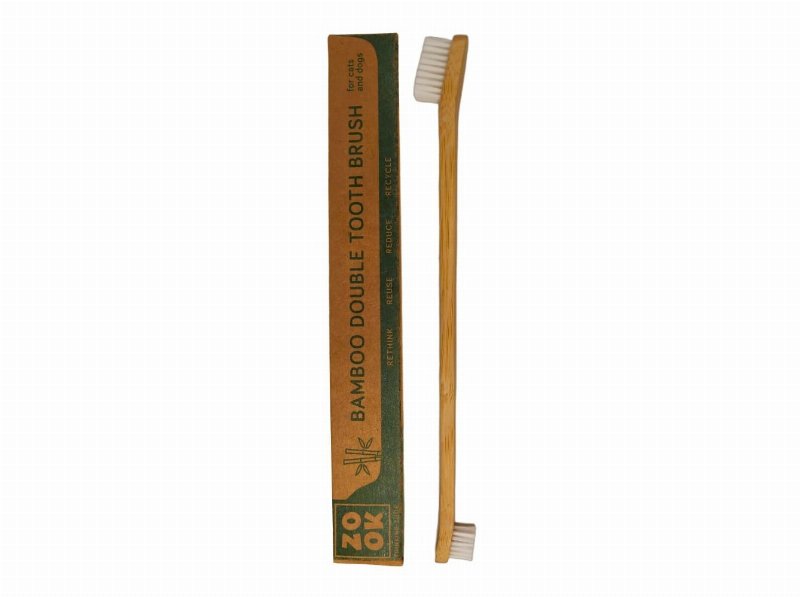 Escova De Dentes Para Cãoe E Gato Zook Bambu