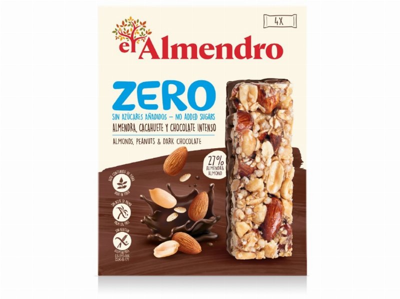 Barras De Cereais El Almendro Zero Chocolate Negro 120 g