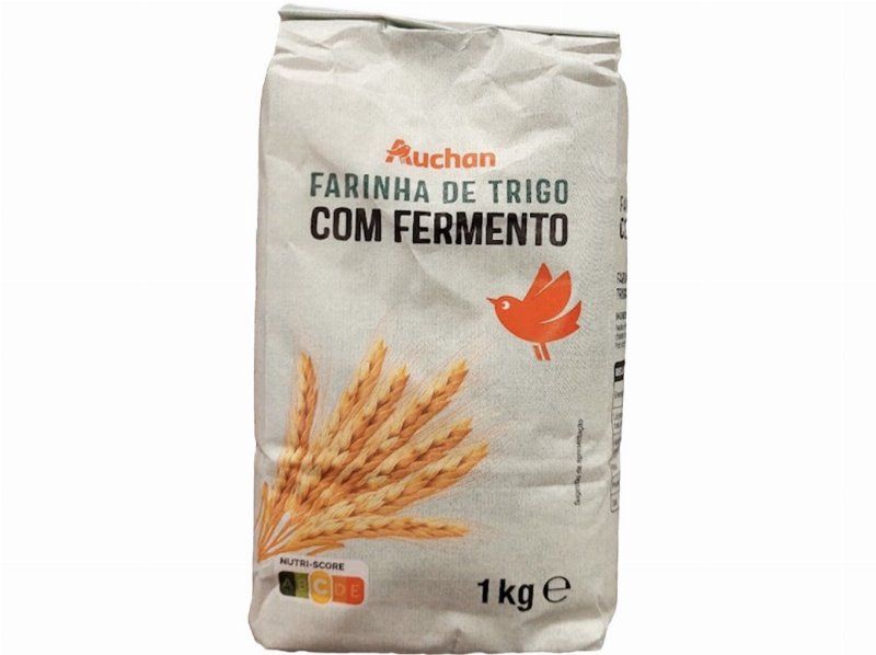 Farinha De Trigo Auchan Com Fermento 1 kg