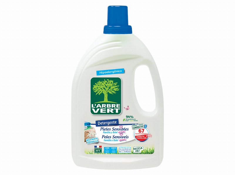 Detergente Roupa Máquina Liquido L'arbre Vert Sensitive 67D