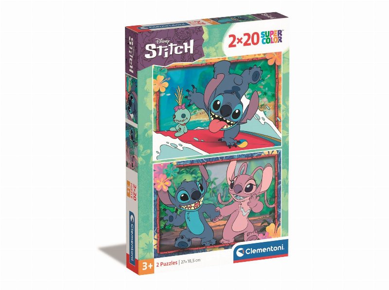 Puzzle Disney Stitch Clementoni 2X20 Peças