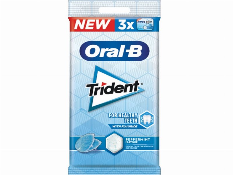 Pastilhas Trident Oral-B Elásticas Peppermint Mtp 51 g