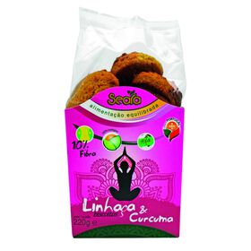Biscoitos Linhaça E Curcuma Seara 220 gr