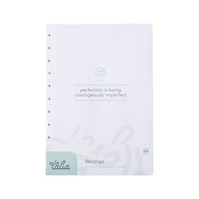 Recarga Papel A4 Quadriculado Para Caderno Smart Talia