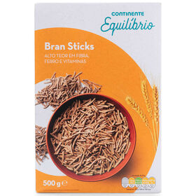 Cereais Bran Sticks Fibra Continente Equilíbrio 500 gr