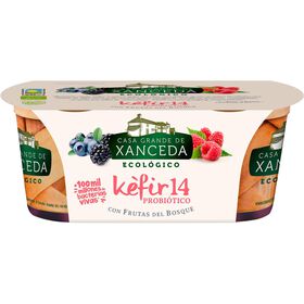 Iogurte Kefir 14 Cremoso Frutos Do Bosque Casa Grande De Xanceda 250 gr (2 Un)