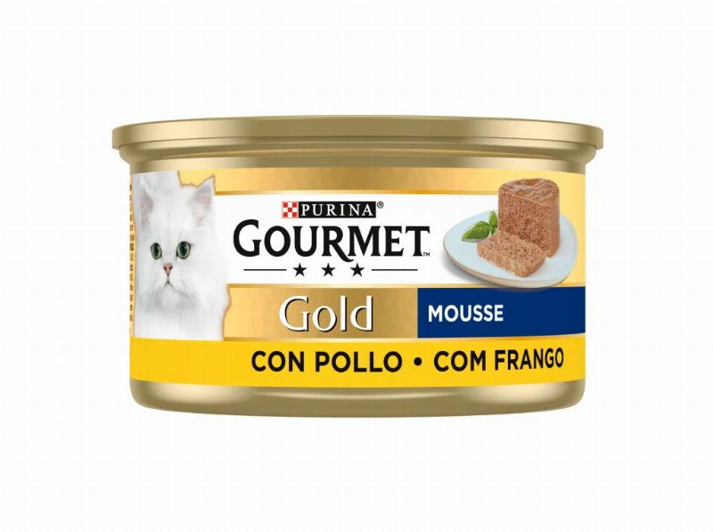 Comida Húmida Para Gato Gourmet Gold Mousse Com Frango 85 g