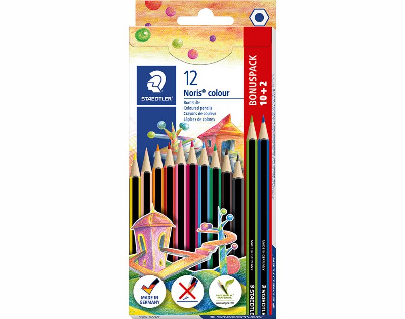 Lápis De Cor Staedtler Noris Colour 10+2 Unidades
