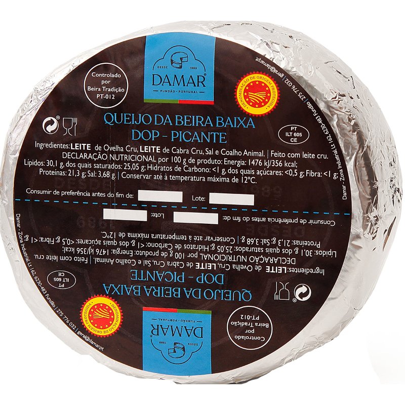 Queijo Picante Da Beira Baixa Regional Dop Peso Aproximado Por 900 g