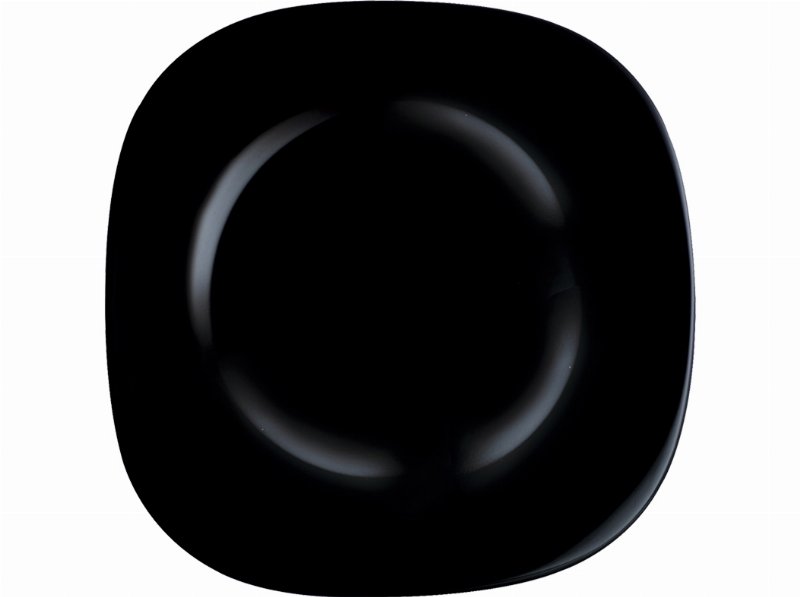 Prato Raso Carine Luminarc Preto Vidro Ø26Cm