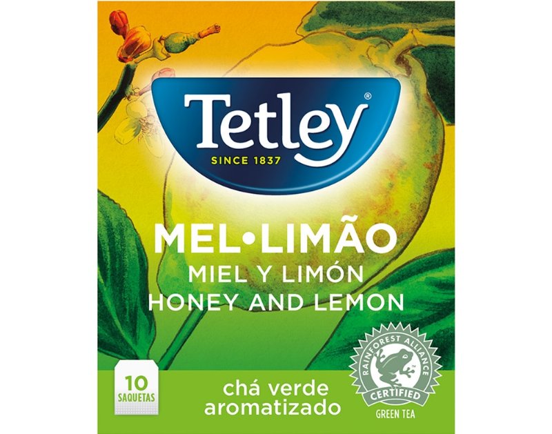 Chá Tetley Verde Mel Limão 10 Saquetas
