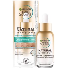 Gotas Faciais Autobronzeadoras Natural Bronze  Garnier Ambre Solaire 30 ml