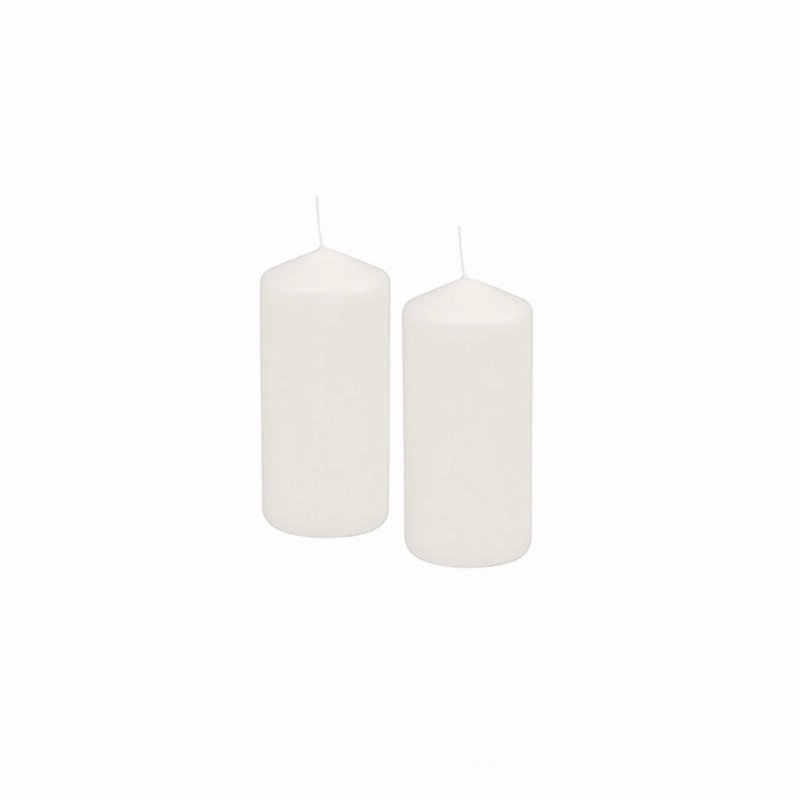 Basic Kool Vela Coluna Rústico Branco 13 Cm