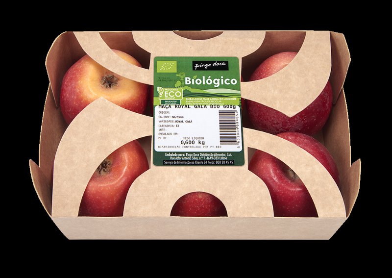 Maçã Royal Gala Bio Embalada Pingo Doce Biológico 0.6Kg