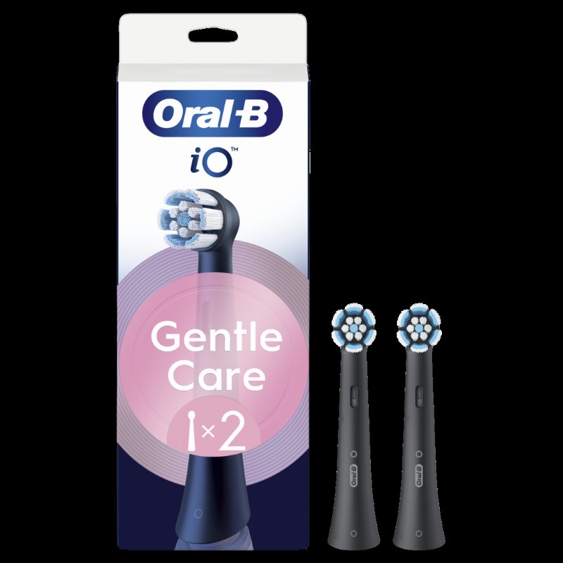 Recargas Escova De Dentes Elétrica Gentle Care Preta Pack 2 Oral-B 2Un