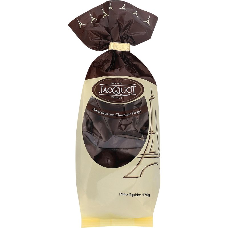 Amêndoas Cobertas De Chocolate Negro 170 g