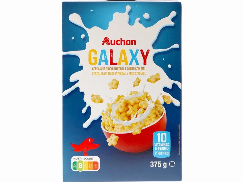 Cereais Galaxy Auchan Trigo E Milho C/Mel 375 g