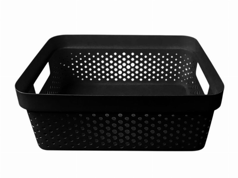 Cesto Plástico Actuel Preto 7 l