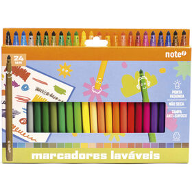 Conjunto 12 Marcadores De Colorir Laváveis Note!