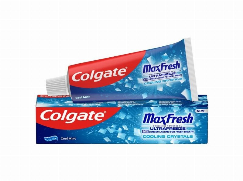 Pasta De Dentes Max Fresh Cool Menta Com Cristais Refrescantes Colgate 75 ml