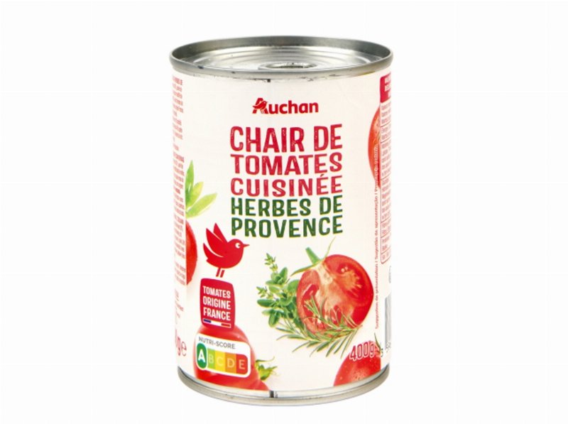 Preparado Tomate Auchan Cozinhado Com Ervas Provence 400 g