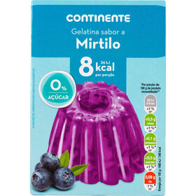 Gelatina Em Pó Mirtilo Sem Açúcar Continente 25 gr