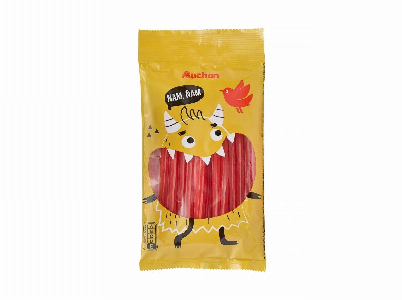 Gomas Auchan Tubos Torcidos 125 g