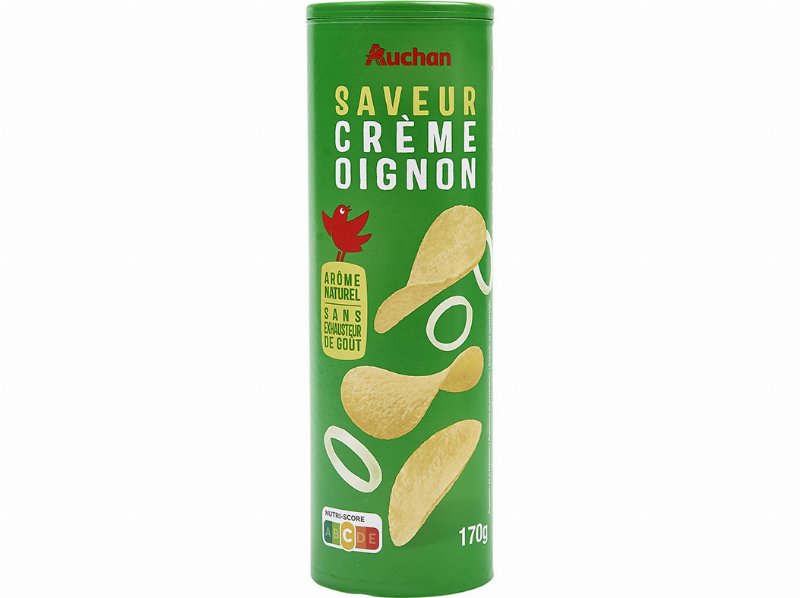 Aperitivo Auchan Base Batata Sabor Cebola 170 g