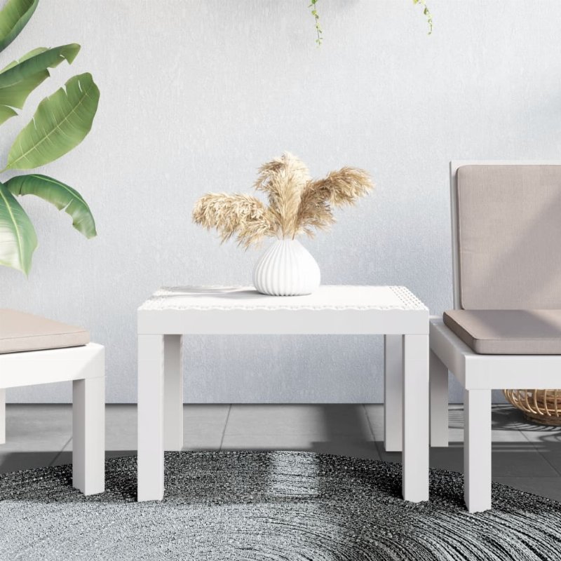 Hkh Mesa De Jardim 59X47X40 Cm Pp - Branco