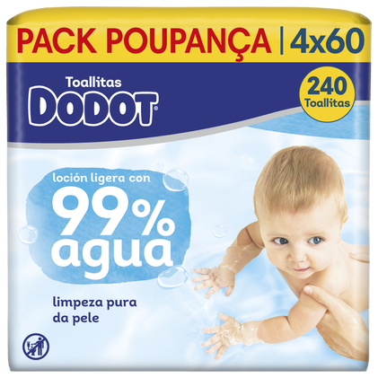 Toalhitas Dodot 99% Aqua Pack Poupança Dodot 138Un