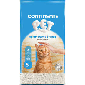 Areia Absorvente Aglomerante Perfumado Lavanda Continente Pet 5 l