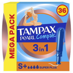 Tampão Com Aplicador Pearl Compak Super Plus Tampax 36 Un