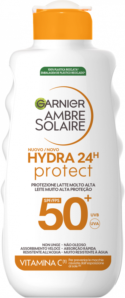 Protetor Solar Em Leite Hydra 24H Protect Fps50+ Ambre Solaire 0.175L
