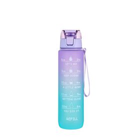 Garrafa Plástico Lilás E Azul 1 l Colors Kasa