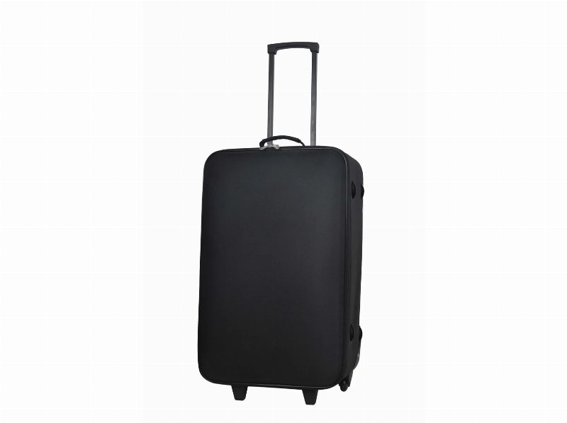 Mala De Viagem Média Flexível Polegar Preto 2 Rodas 69X40X22Cm