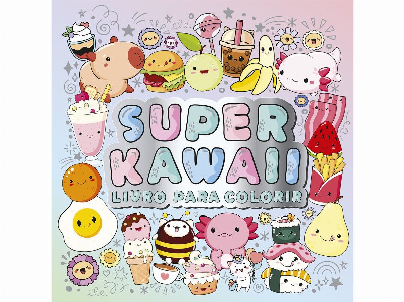 Livro Super Kawaii Livro Colorir