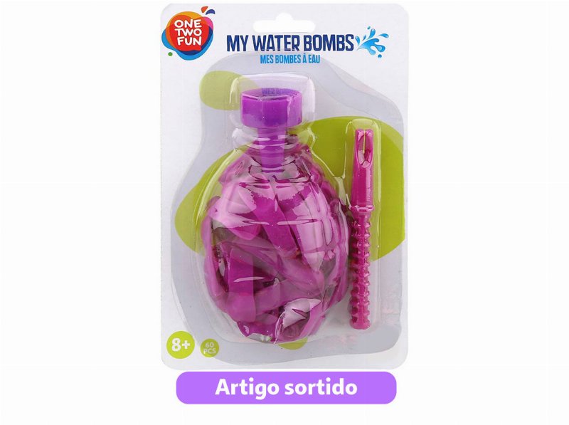 Balões De Agua One Two Fun Cores Sortidas