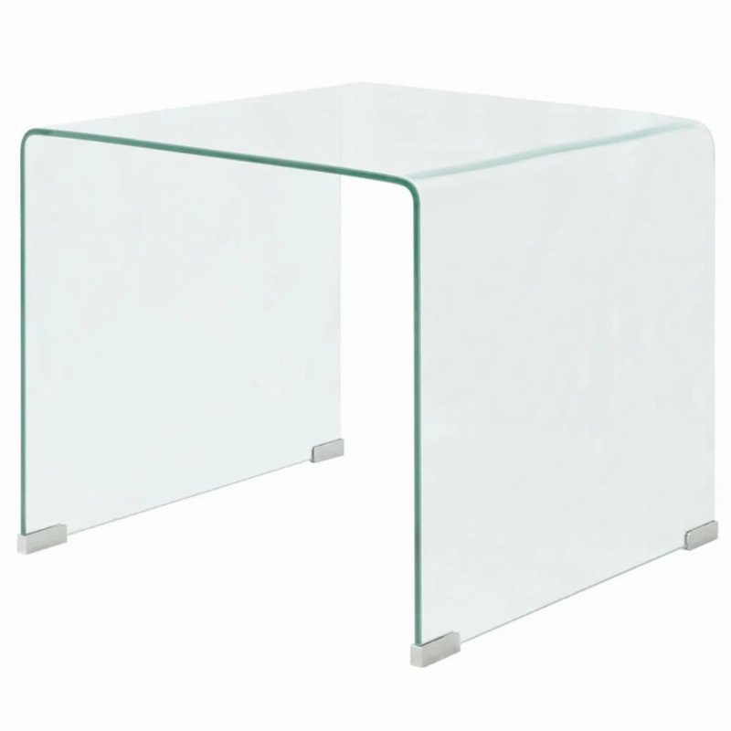 Hkh Mesa De Centro Em Temperado Transparente Em Vidro