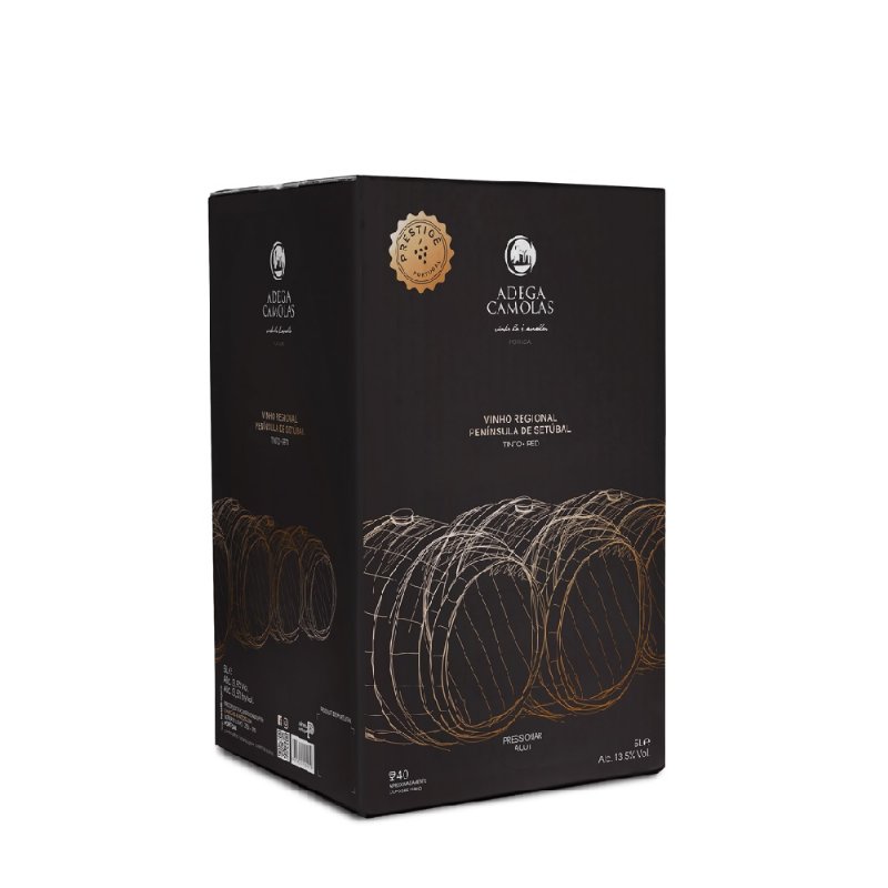 Vinho Tinto Adega Camolas Vinhas Velhas Setúbal Bag In Box 5 l