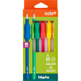 Conjunto 6 Lápis Hb Resina Com Grip Note!