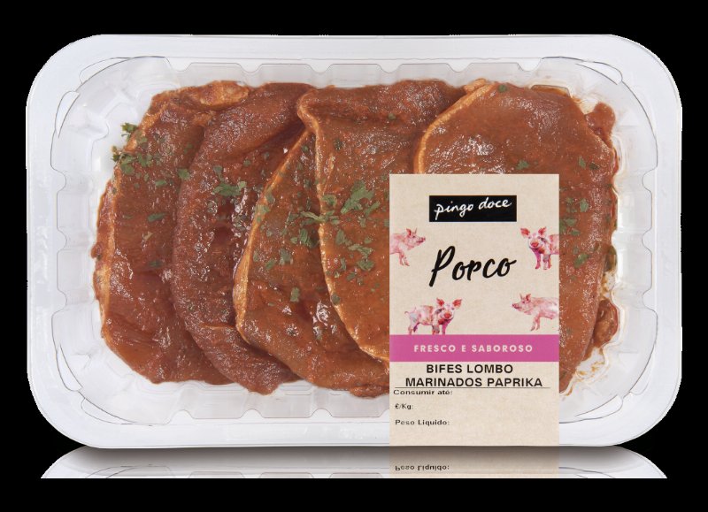 Bifes Do Lombo De Porco Marinados Com Paprika Pingo Doce 0.4Kg