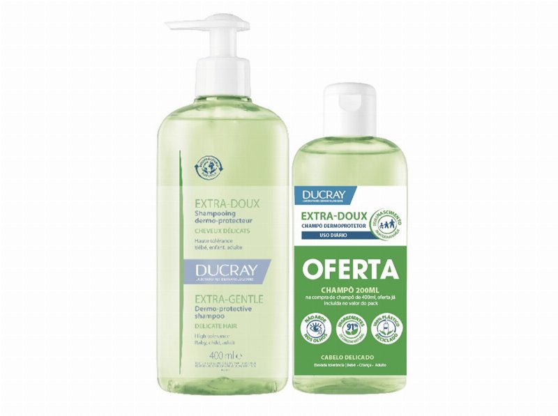 Champo Ducray Extra Doux 400 ml Of Doux 200 ml