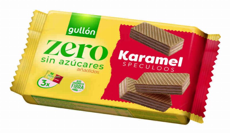 Bolachas Wafer Karamel Speculoos Sem Açúcar Gullón 0.189Kg