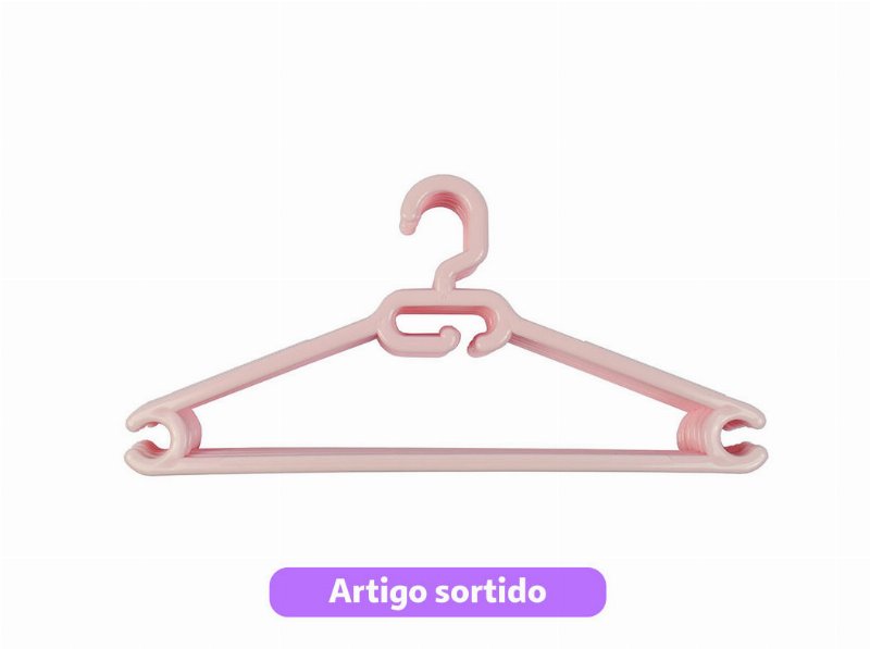 Conjunto 8 Cabides Infantis Actuel Plástico Cores Sortidas
